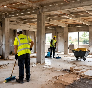 Construction site cleaning service